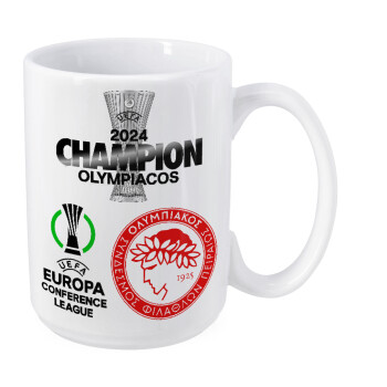 Olympiacos UEFA Europa Conference League Champion 2024, Κούπα Mega, κεραμική, 450ml
