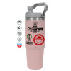 Pink color, 890ml (30oz) stainless Steel Tumbler with Handle