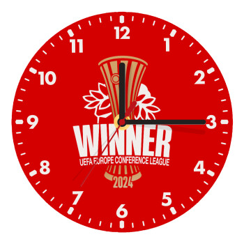 Europa Conference League WINNER, Wooden wall clock (20cm)