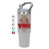 GREY color, 890ml (30oz) stainless Steel Tumbler with Handle