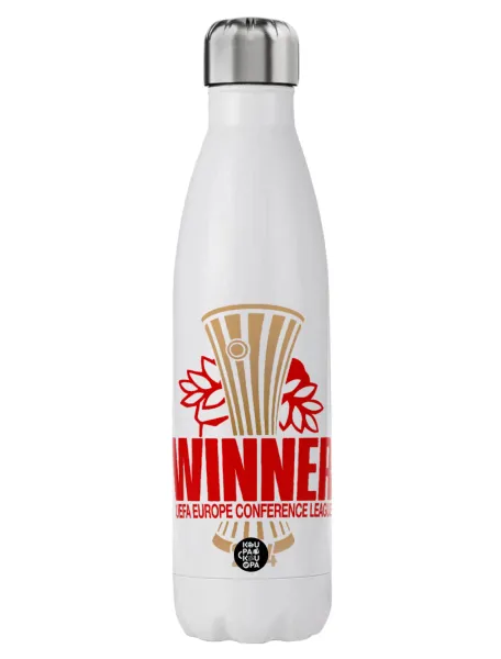 Europa Conference League WINNER — Μεταλλικό παγούρι θερμός (Stainless steel), διπλού τοιχώματος, 750ml