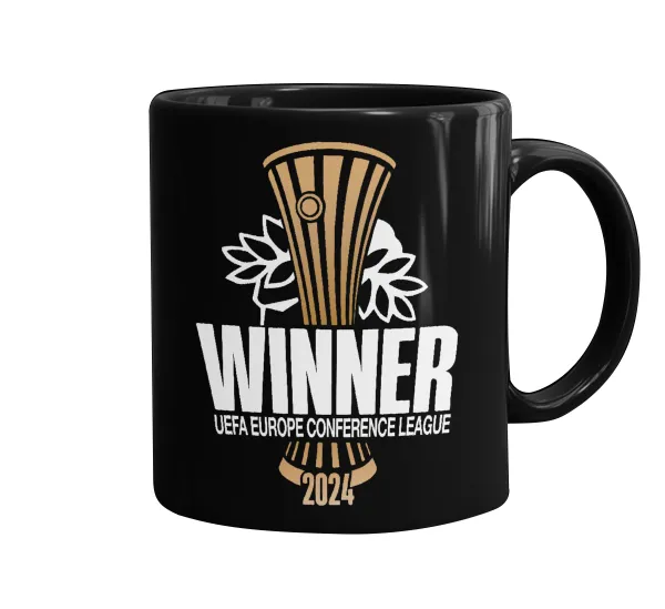 Europa Conference League WINNER — Mug black, ceramic, 330ml