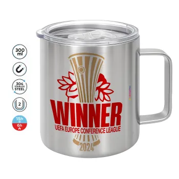 Europa Conference League WINNER, Mug Stainless steel double wall 300ml