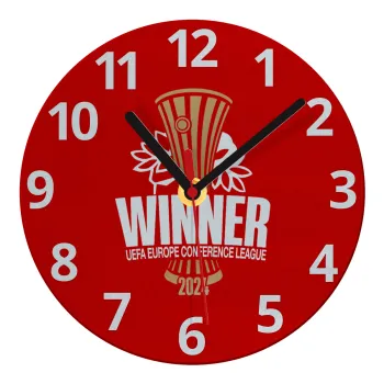 Europa Conference League WINNER, Ρολόι τοίχου γυάλινο (20cm)