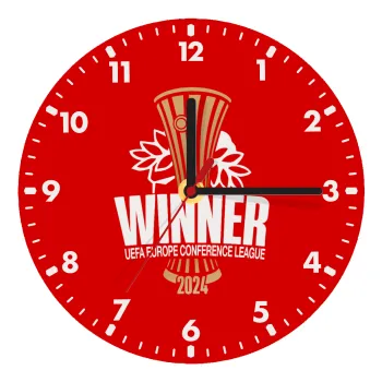 Europa Conference League WINNER, Ρολόι τοίχου ξύλινο (20cm)