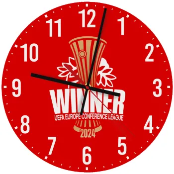 Europa Conference League WINNER, Ρολόι τοίχου ξύλινο (30cm)
