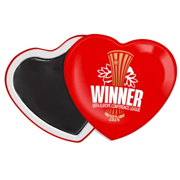 Europa Conference League WINNER, Μαγνητάκι καρδιά (57x52mm)