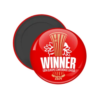 Europa Conference League WINNER, Μαγνητάκι ψυγείου στρογγυλό διάστασης 5cm