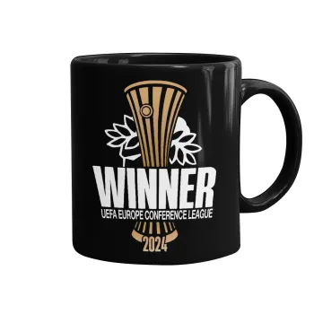 Europa Conference League WINNER, Κούπα Μαύρη, κεραμική, 330ml