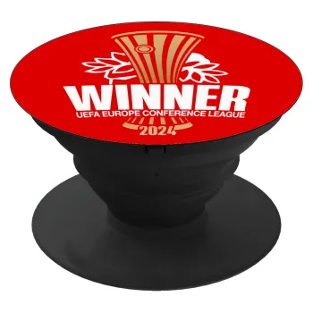 Europa Conference League WINNER, Phone Holders Stand  Μαύρο Βάση Στήριξης Κινητού στο Χέρι