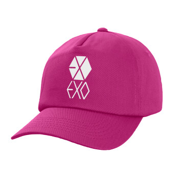 EXO Band korea, Καπέλο Ενηλίκων Baseball, 100% Βαμβακερό,  Φούξια,(purple) (ΒΑΜΒΑΚΕΡΟ, ΕΝΗΛΙΚΩΝ, UNISEX, ONE SIZE)