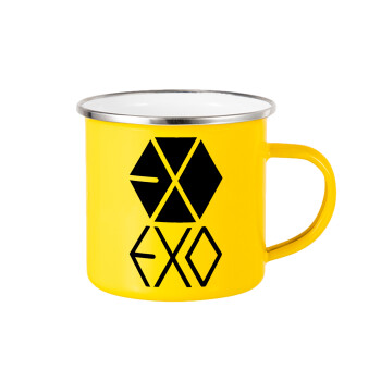EXO Band korea, Yellow Enamel Metallic Cup 360ml