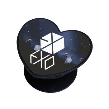 EXO Band korea, Phone Holders Stand  καρδιά Μαύρο Βάση Στήριξης Κινητού στο Χέρι