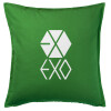 Sofa cushion Green 50x50cm includes filling