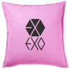 Sofa cushion Pink 50x50cm includes filling