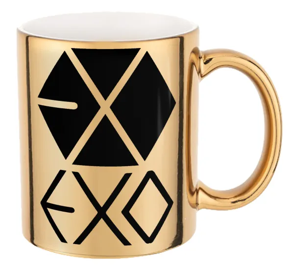 EXO Band korea — Mug ceramic, gold mirror, 330ml
