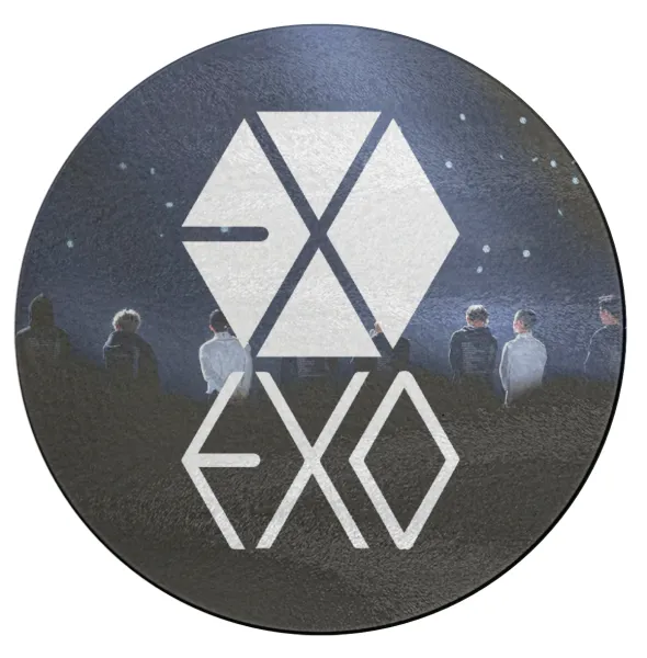 EXO Band korea — Επιφάνεια κοπής γυάλινη στρογγυλή (30cm)