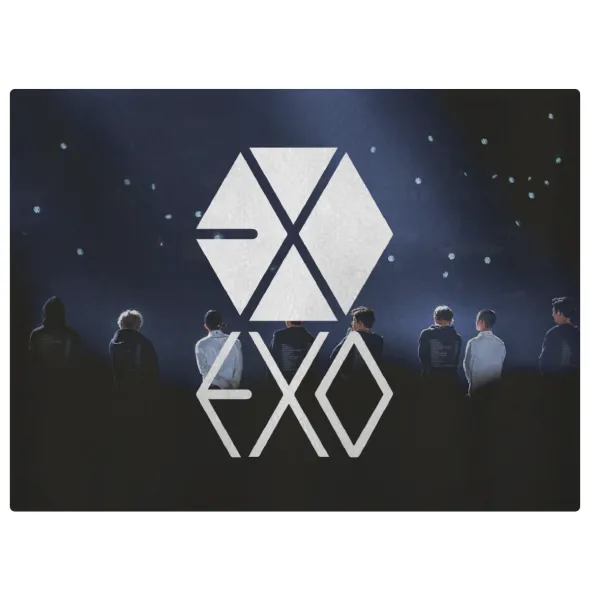 EXO Band korea — Επιφάνεια κοπής γυάλινη (38x28cm)