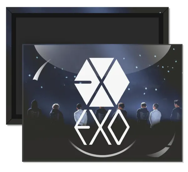 EXO Band korea — Ορθογώνιο (9x6cm)