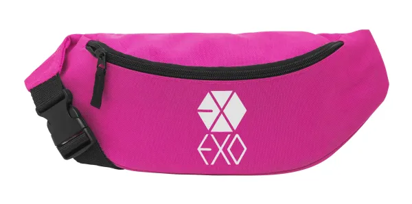 EXO Band korea — Unisex waist bag (banana) in PINK color with 2 pockets