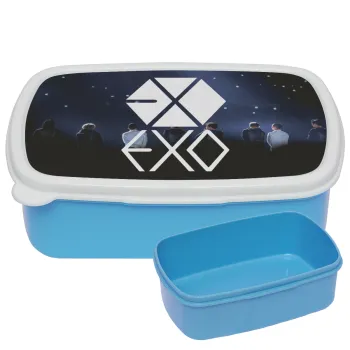 EXO Band korea, ΜΠΛΕ παιδικό δοχείο φαγητού (lunchbox) πλαστικό (BPA-FREE) Lunch Βox M18 x Π13 x Υ6cm
