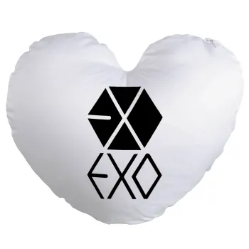 EXO Band korea, Μαξιλάρι καναπέ καρδιά 40x40cm περιέχεται το  γέμισμα