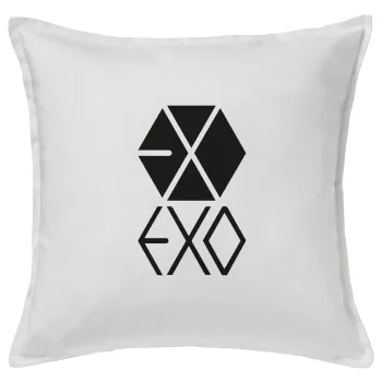 EXO Band korea, Μαξιλάρι καναπέ ΛΕΥΚΟ 100% βαμβάκι, περιέχεται το γέμισμα (50x50cm)