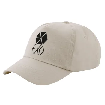 EXO Band korea, Μπεζ (SAND) Πεντάφυλλο Καπέλο Ενηλίκων Βαμβακερό (UNISEX, ONE SIZE)