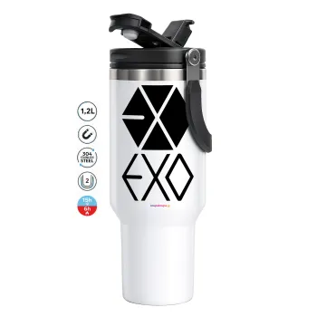 EXO Band korea, Mega Stainless steel Tumbler with lid, double wall 1,2L