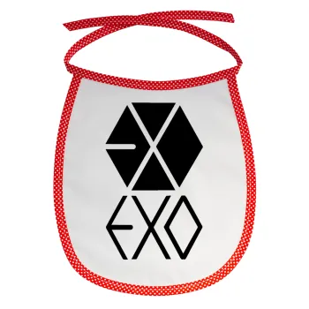 EXO Band korea, Σαλιάρα μωρού αλέκιαστη με κορδόνι Κόκκινη