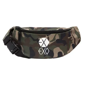EXO Band korea, Unisex τσαντάκι μέσης (μπανάνα) χρώματος παραλλαγή Jungle με 2 τσέπες