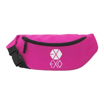 EXO Band korea, Unisex waist bag (banana) in PINK color with 2 pockets