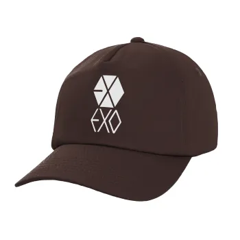 EXO Band korea, Καπέλο Ενηλίκων Baseball, 100% Βαμβακερό, Chocolate, Καφέ (ΒΑΜΒΑΚΕΡΟ, ΕΝΗΛΙΚΩΝ, UNISEX, ONE SIZE)