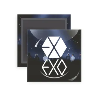 EXO Band korea, Μαγνητάκι ψυγείου τετράγωνο διάστασης 5x5cm