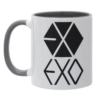 EXO Band korea, Mug colored grey, ceramic, 330ml