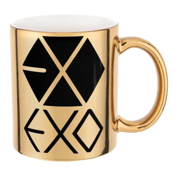 EXO Band korea, Κούπα κεραμική, χρυσή καθρέπτης, 330ml