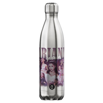 Ariana Grande, Inox (Stainless steel) hot metal mug, double wall, 750ml