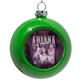 Ariana Grande, Green Christmas tree ornament bauble 8cm