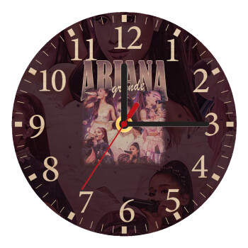 Ariana Grande, Ρολόι τοίχου ξύλινο plywood (20cm)