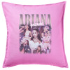 Sofa cushion Pink 50x50cm includes filling