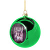 Στολίδι Χριστουγεννιάτικη μπάλα δένδρου Πράσινη 8cm