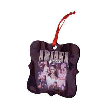 Ariana Grande, Christmas ornament polygon wooden 7.5cm