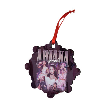 Ariana Grande, Christmas ornament snowflake wooden 7.5cm
