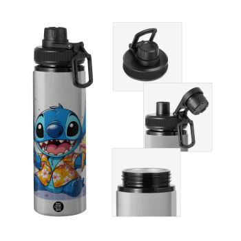 Stitch Ice cream, Μεταλλικό παγούρι νερού με καπάκι ασφαλείας, αλουμινίου 850ml