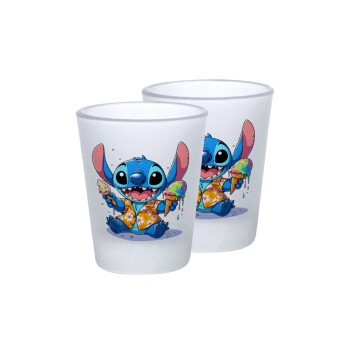 Stitch Ice cream, Σφηνοπότηρα γυάλινα 45ml του πάγου (2 τεμάχια)