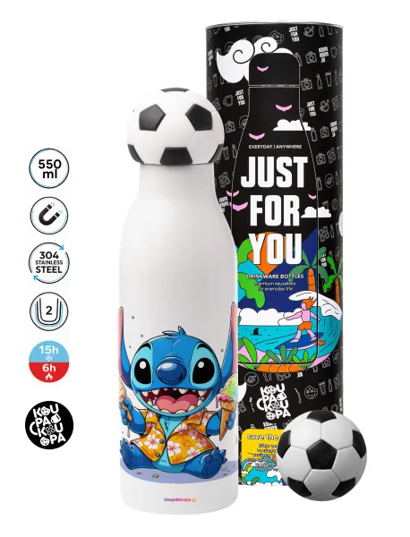 Stitch Ice cream — Soccer Metal mug thermos, double wall, 550ml