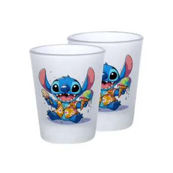 Stitch Ice cream, Σφηνοπότηρα γυάλινα 45ml του πάγου (2 τεμάχια)