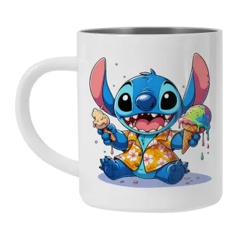Stitch Ice cream, Mug Stainless steel double wall 300ml