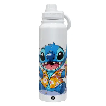 Stitch Ice cream, Θερμός 1L Ανοξείδωτο με Βάση Κινητού & Διπλά Τοιχώματα