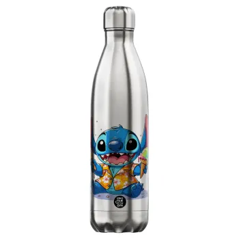 Stitch Ice cream, Μεταλλικό παγούρι θερμός Inox (Stainless steel), διπλού τοιχώματος, 750ml